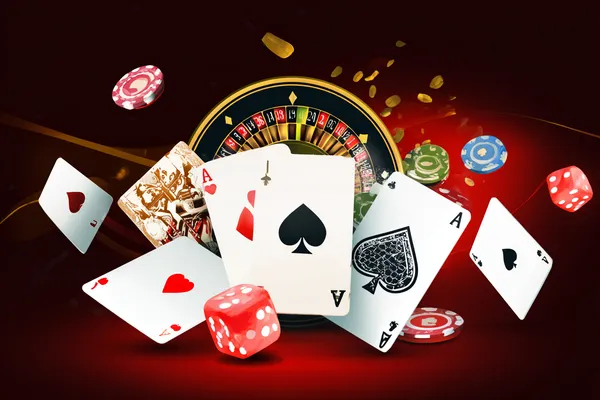 Uma roleta brilhante com fichas em cascata, simbolizando os envolventes jogos ao vivo e instantâneos disponíveis no 615BET.