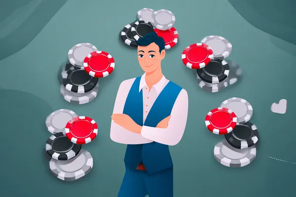 Uma mulher em um vestido verde luxuoso ao lado de uma roleta ornamentada, capturando o clima sofisticado do 615BET.